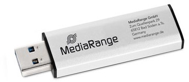 MediaRange | USB Stick | 8 GB | USB 3.0 | Slider | Aluminium kleur-3