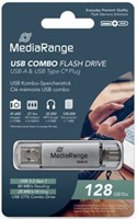 MediaRange | USB Stick | 128 GB | USB 3.1 | USB-A + USB-C