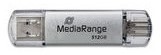 MediaRange | USB Stick | 512 GB | USB 3.2 Gen 1 | USB-A + USB-C | 400R/300W-2