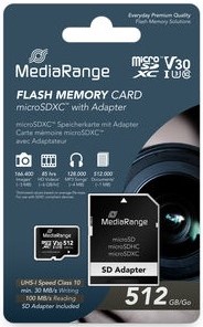 MediaRange | MicroSDXC | 512 GB | UHS-I