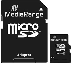 MediaRange | MicroSDHC | 8 GB | Class 10