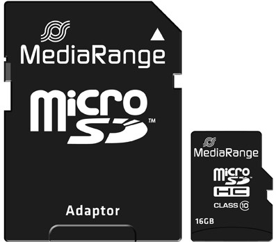MediaRange | MicroSDHC | 16 GB | Class 10