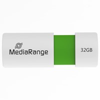 MediaRange | USB stick | 32 GB | USB 2.0 | Slider | Wit - Groen-2