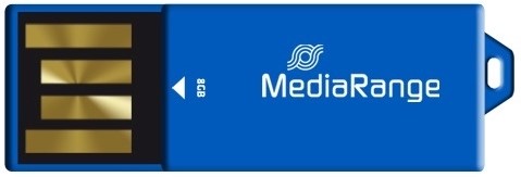 MediaRange | USB Stick | 8 GB | USB 2.0 | Paperclip