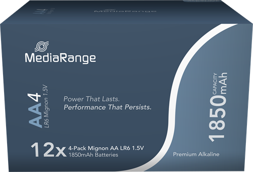 MediaRange | Batterijen | Alkaline | AA | LR6 | 48 Stuks