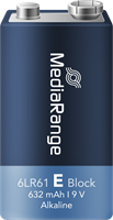MediaRange | Batterijen | Alkaline | 9V | 6LR61 | 1 Stuk-2