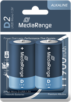 MediaRange | Batterijen | Alkaline | D | LR20 | 12 Stuks-2