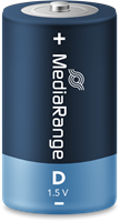 MediaRange | Batterijen | Alkaline | D | LR20 | 2 Stuks-2