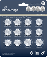 MediaRange | Batterijen | Lithium | CR2016-CR2025-CR2032-CR2450 | 12 Stuks