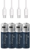 MediaRange | Batterijen | Rechargeable | USB-C oplaadbaar | AA | LR6 | 1.400mAh | 4 Stuks-2