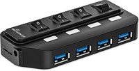 MediaRange | Hub | 4-Poorts | USB 3.0 | Aan/Uit Knop-2