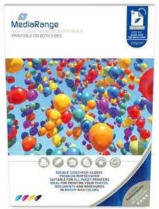 MediaRange | Inkjet papier | Glossy | Dubbelzijdig | A4 | 220 gr/m2 | 50 vel