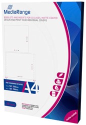 MediaRange | Jewelcase booklet + inlay | CD  | Wit | 50 stuks