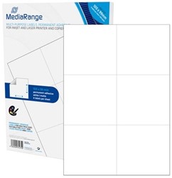 MediaRange | A4 | Etiketten | 105 x 99mm | 50 vel