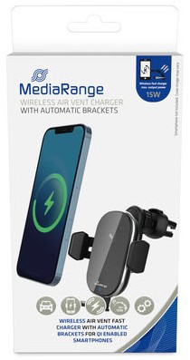 MediaRange | Smartphonehouder | Sluit Automatische | Qi Lader | Quick Charge | Ventilatierooster-3