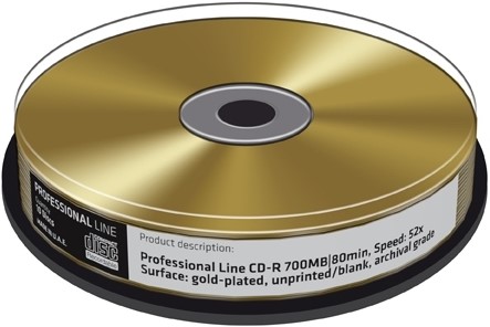 MediaRange | CD-R | 700 MB | Gold | 10 stuks