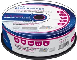 MediaRange | CD-R | 700 MB | Waterguard | Photo Inkjet Printable | 25 stuks
