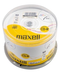 Maxell | CD-R | 700 MB | Inkjet Printable | 50 stuks