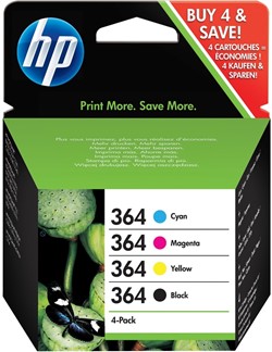364 | 4 Pack | Origineel | Cartridge voor HP