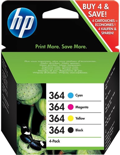 364 | 4 Pack | Origineel | Cartridge voor HP