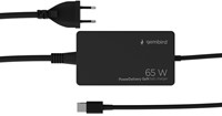 Gembird | Oplader | 1x USB-C | Geïntegeerde kabel | 65 Watt | Zwart