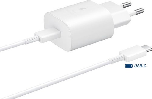 Pepper Jobs | Oplader | 1x USB-C | 25 Watt | Wit | Incl 1 mtr USB-C naar USB-C kabel