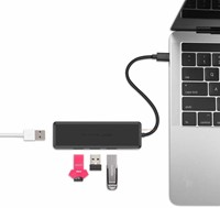 Pepper Jobs | Hub | 4-Poorts | USB-C | 4x USB 3.0 | Zwart-2