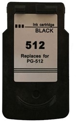 PG-512 | 1x Zwart | Huismerk | Cartridges voor Canon