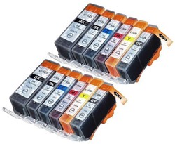 PGI-525 | CLI-526 | 12 Pack | Huismerk | Cartridges voor Canon