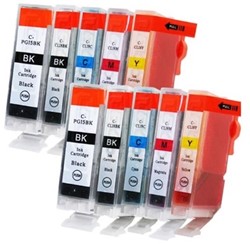 PGI-5 | CLI-8 | 10 Pack | Huismerk | Cartridges voor Canon