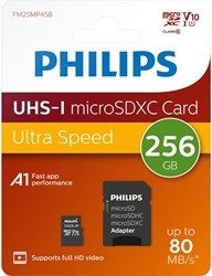Philips | MicroSDXC | 256 GB | Class | 10