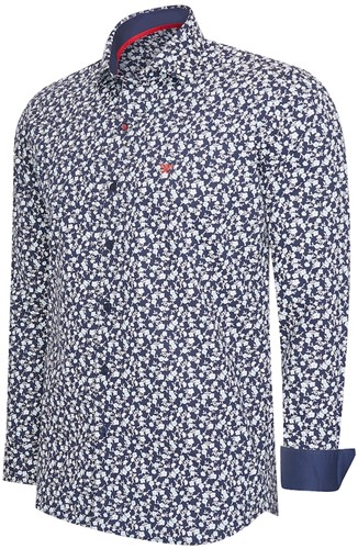 San Remo Shirt allover print Bag  Navy S-2