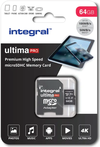 Integral | MicroSDXC | 64 GB | Smartphone