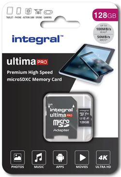Integral | MicroSDXC | 128 GB | Smartphone