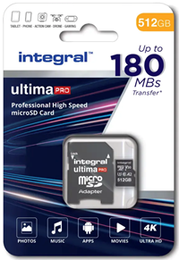 Integral | MicroSDXC | 512  GB | Professional +