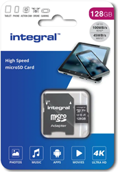 Integral | MicroSDXC | 128 GB | Smartphone