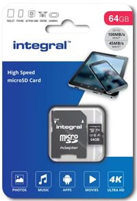 Integral | MicroSDXC | 64 GB  | Smartphone