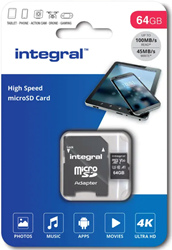 Integral | MicroSDXC | 64 GB  | Smartphone