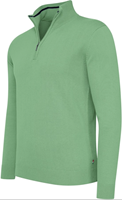 Bergamo 1/4 zip knit 12 GG Green