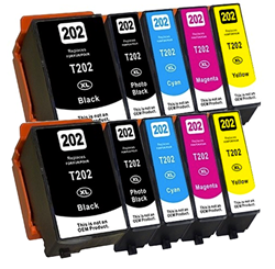 202 XL | 10 Pack | Huismerk | Cartridges voor Epson