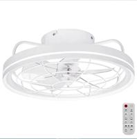 Led | Plafondventilator | LED Verlichting | Incl. Afstandbediening | 2700-6500K | Dimbaar | Ø48cm | Wit