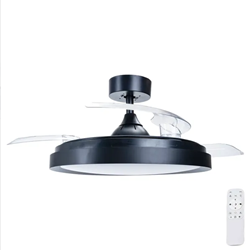 Led | Plafondventilator | LED Verlichting | Incl. Afstandbediening | 2700-6500K | Dimbaar | Ø106cm | Zwart