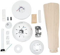 Led | Plafondventilator | LED Verlichting | Incl. Afstandbediening | 2700-6500K | Dimbaar | Ø132cm | 5 Bladen | Wit/Beige-3
