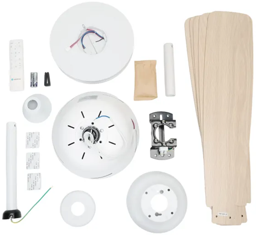 Led | Plafondventilator | LED Verlichting | Incl. Afstandbediening | 2700-6500K | Dimbaar | Ø132cm | 5 Bladen | Wit/Beige-3