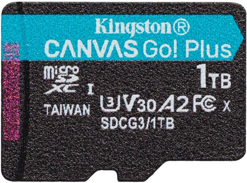 Kingston | MicroSDXC | 1 TB | Canvas Go! Plus | 170R/90W-3