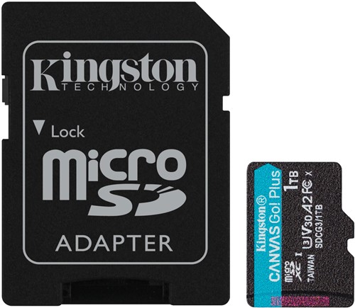 Kingston | MicroSDXC | 1 TB | Canvas Go! Plus | 170R/90W-2