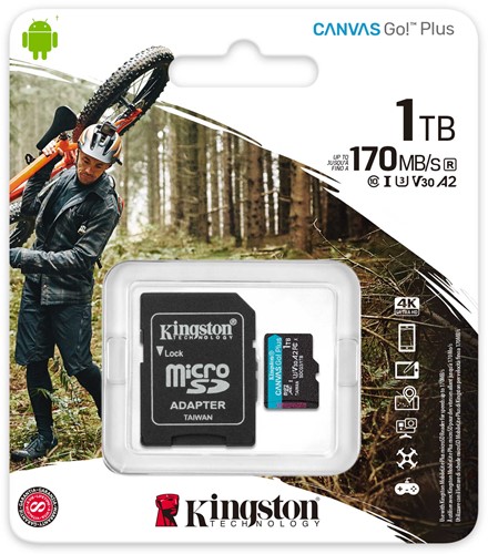 Kingston | MicroSDXC | 1 TB | Canvas Go! Plus | 170R/90W
