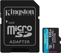 Kingston | MicroSDXC | 512 GB | Canvas Go! Plus | 170R/90W-2