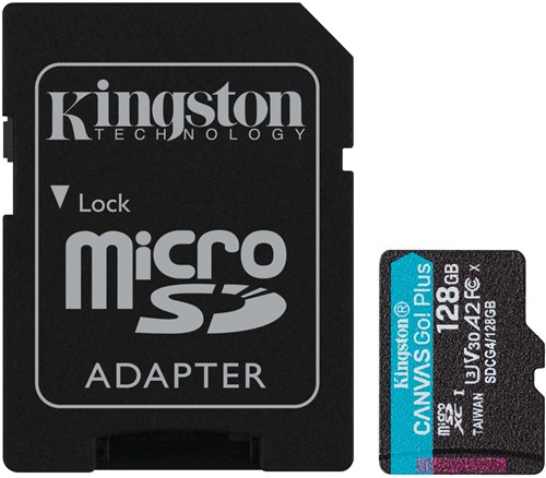 Kingston | MicroSDXC | 128 GB | Canvas Go! Plus | 200R-2
