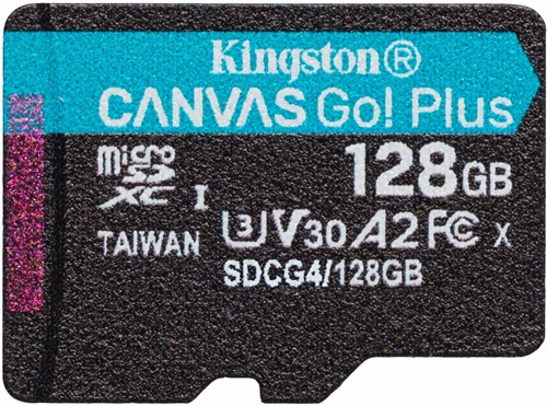 Kingston | MicroSDXC | 128 GB | Canvas Go! Plus | 200R-3